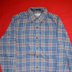 St. John’s bay Flannel red blue and grey